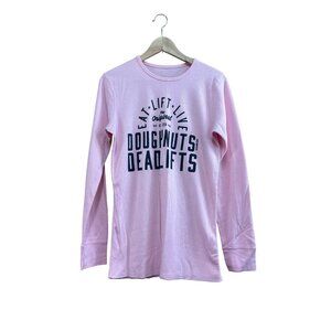 Eat Lift Live Original Long Sleeve Pink Thermal Shirt
